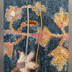 CH Silver and Gold Mixed Metals Curb & Rope Chain